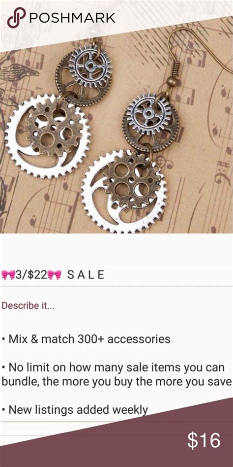 Jewellery Steampunk Accessories Earrings Steampunk Earrings Steam