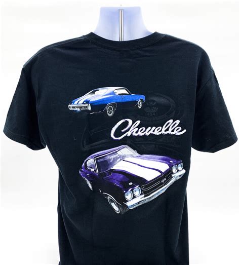 Chevy Chevelle Ss T Shirt Black With Chevelle Script Goodspeed Usa