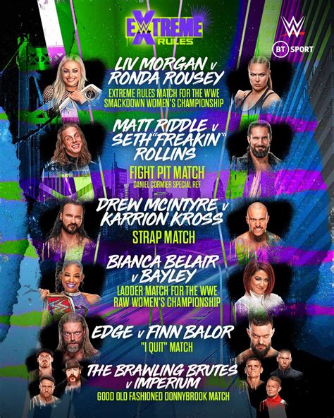 Card For Tonights Wwe Extreme Rules 2022 R Squaredcircle