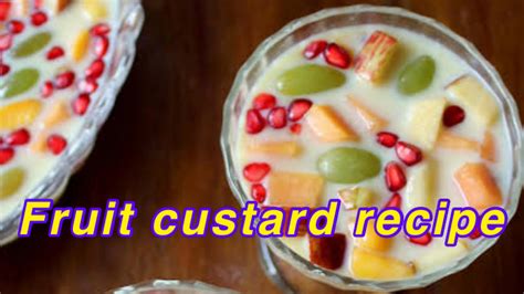 Fruit Custard Recipe Easy Fruit Custard Recipe Youtube