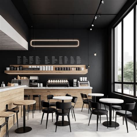 minimal contemporary coffee shop design simplicity  style