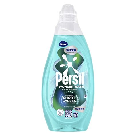 Persil Wonder Wash Speed Clean Non Bio Liquid Detergent effective clean