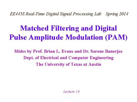 Ee 445 S Realtime Digital Signal Processing Lab