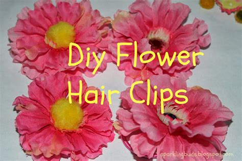 DIY flower hair clips – sparklingbuds