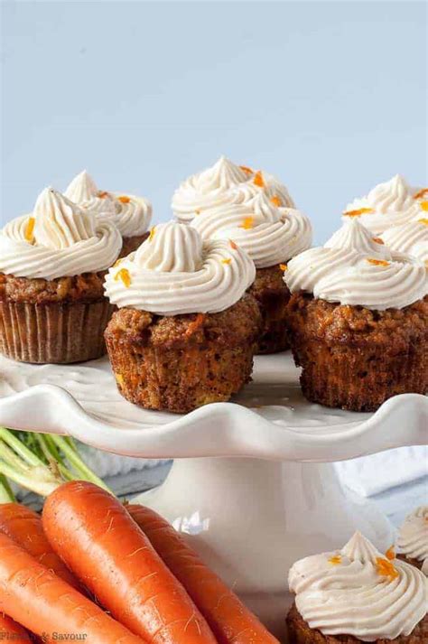 Mini Gluten Free Carrot Cake Cupcakes With Cream Cheese Frosting