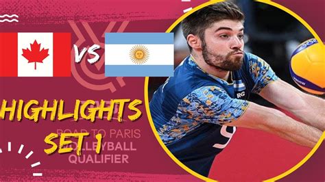 ARGENTINA Vs CANADA Highlights Volleyball Men S OQT 2023 YouTube