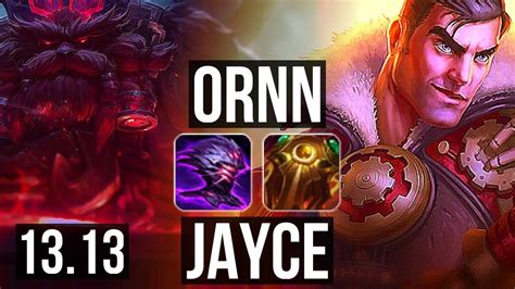 Ornn Vs Jayce Top 6 0 13 900k Mastery 300 Games Dominating Na