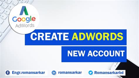 How To Create Google Adwords Account Google Adwords Youtube