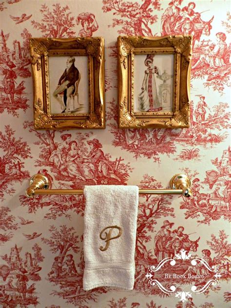 Be Book Bound Pride And Prejudice A Toile Powder Room French