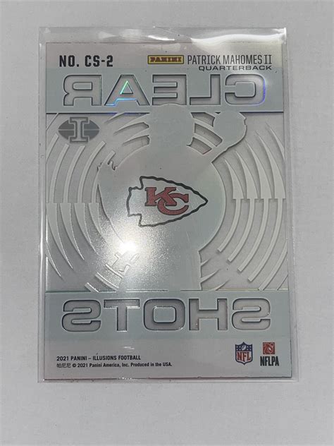 Mavin 2021 Panini Illusions Patrick Mahomes Clear Shots Kansas City