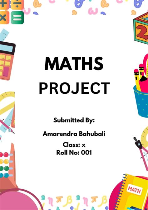 Math Project Cover Page