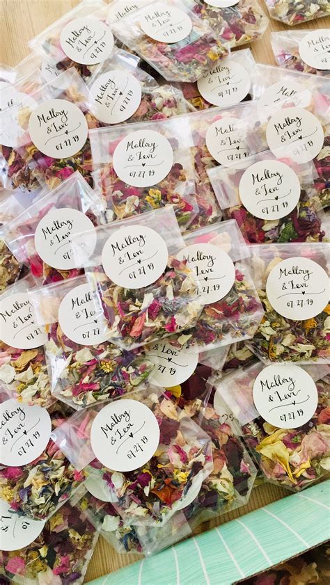 Biodegradable Confetti Bags Wedding Confetti Bags Confetti Stickers