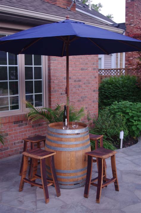 How To Make A Wine Barrel Umbrella Stand At Terrance Vella Blog