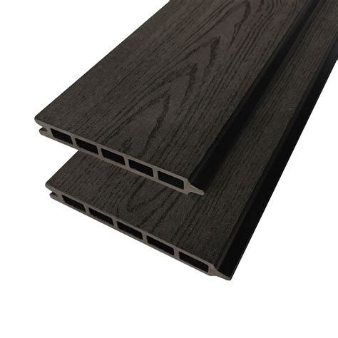 Black Composite Boards Charcoal Black Wood Effect Tongue Groove