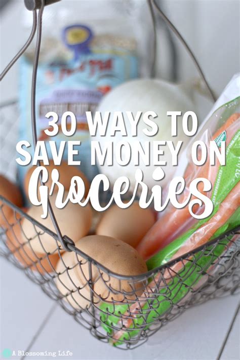 30 Ways To Save Money On Groceries A Blossoming Life