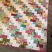 Baby Lap Quilt Kumari Garden Fabrics Modern Pink Aqua Green Blue