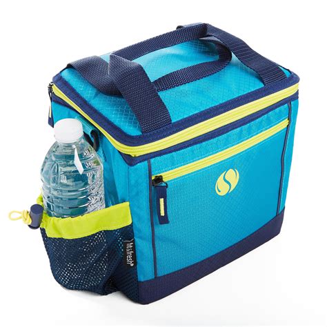 Fit Fresh Sport Cooler Insulated Lunch Bag Teal Orange