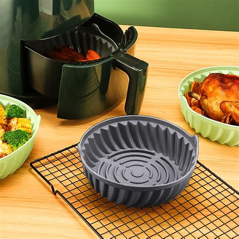 Silicone Air Fryer Mat Baking Pan The Fryer Mat Is Lined With A Non