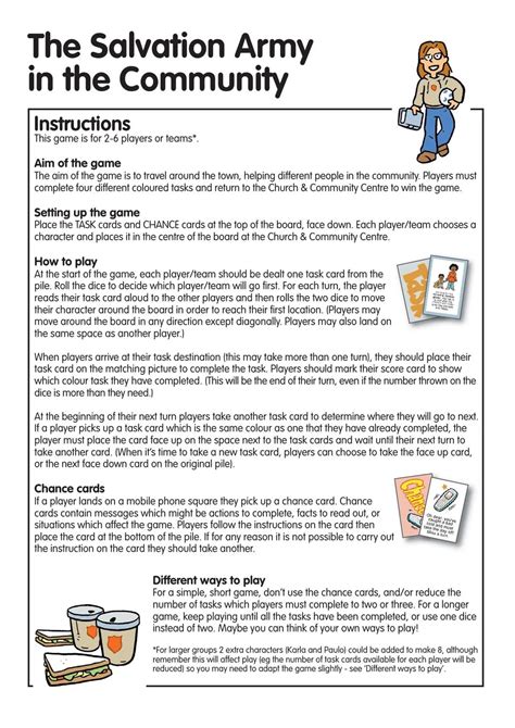 Community Game Instructions By The Salvation Army Uk And Ireland Issuu