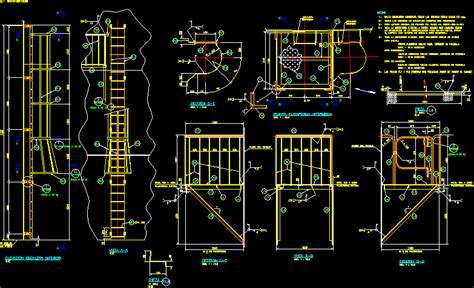 Escalera Marinera En Autocad Librer A Cad