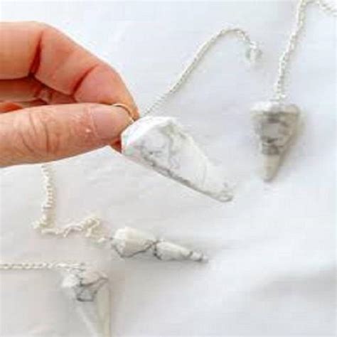 White Howlite Crystal Dowsing Cone Pendulum At Rs Piece In Jaipur