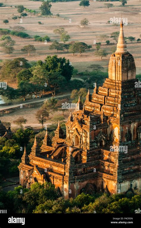 Impressive Stone Temple In Bagan Myanmar Stock Photo Alamy