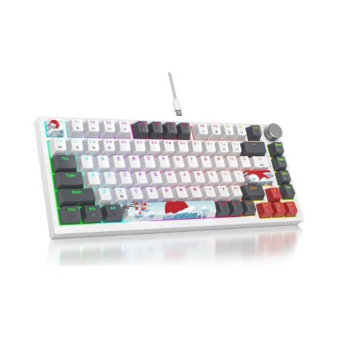 Wired Percent Mechanical Keyboard Hot Swappable Red Switch TKL Mechanical Keyboard