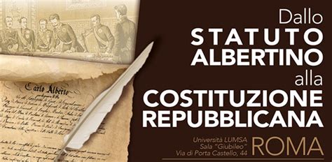 Dallo Statuto Albertino Alla Costituzione Repubblicana Universit Di