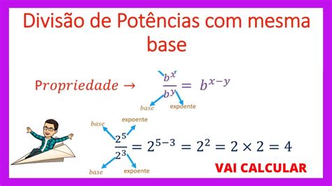 Divisão de potência mesma base YouTube