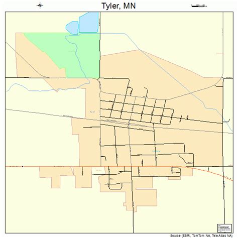 Tyler Minnesota Street Map 2766046