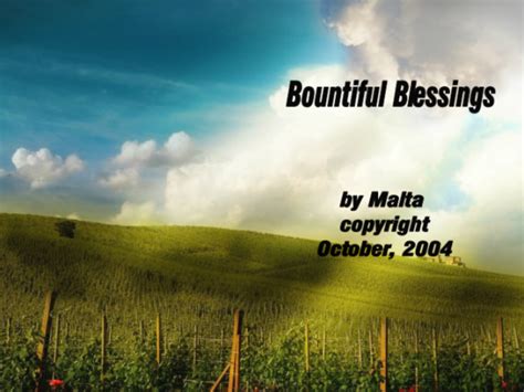 Bountiful Blessings | NetHugs.com