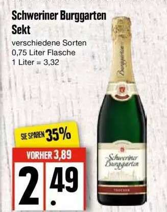 Schweriner Burggarten Sekt Angebot Bei Edeka Prospekte De