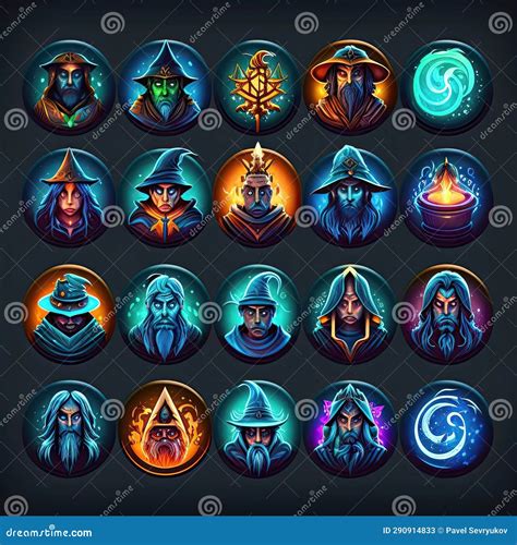 Magic Wizard Magician Avatar Ai Generated Stock Image Image Of