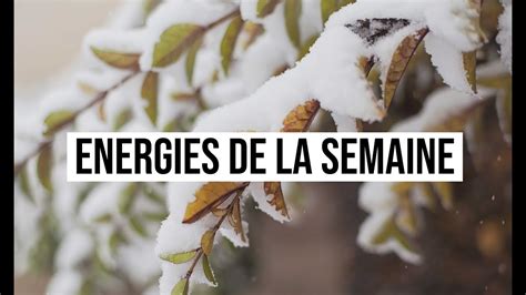 Energie Semaine Du 28 Novembre 2019 YouTube