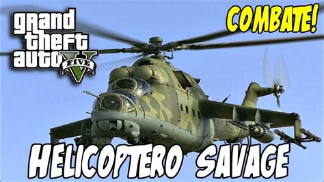 GTA V Helicóptero SAVAGE MELHOR QUE O BUZZARD Mísseis e Arma