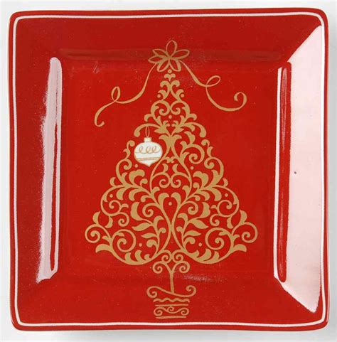 Golden Tree Square Appetizer Plate By Fifth Pts Replacements Ltd