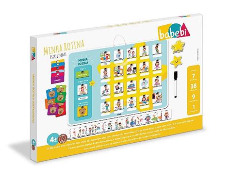 Quadro Minha Rotina Estrelinhas Pikoli Brinquedos Educativos