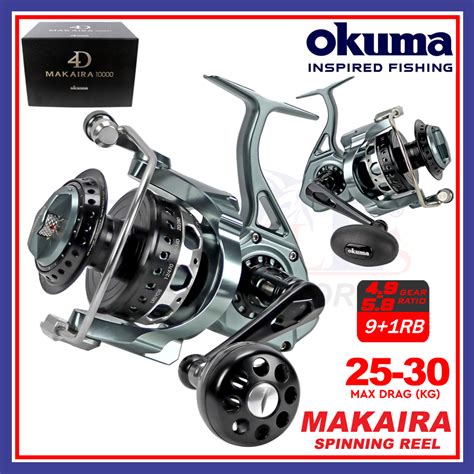 Max Drag Kg Okuma Makaira Spinning Reel Rb Saltwater Big Game