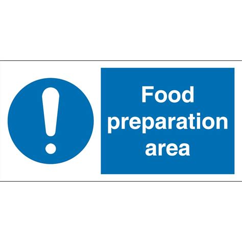 Food Preparation Area Signs From Key Signs Uk