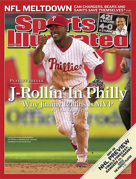 Philadelphia Phillies Jimmy Rollins... Sports Illustrated Cover by ...