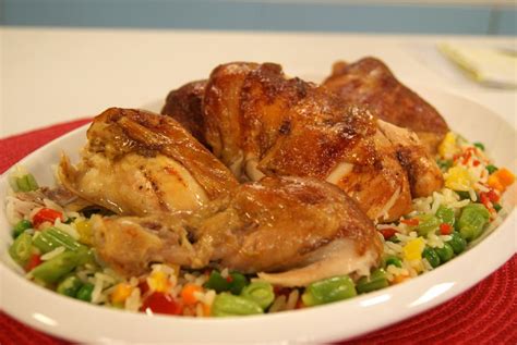 Frango Assado De Padaria E Arroz Grega Band Receitas