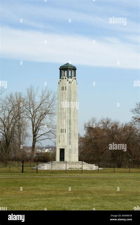 The William Livingstone Memorial Lighthouse On Belle Isle Detroit