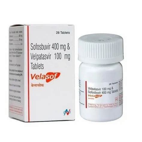 Sofosbuvir 400mg Plus Velpatasvir 100mg Tablets At Rs 7000 Bottle