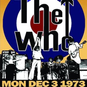 The Who Re-print Vintage Concert Poster - Etsy