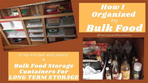 Bulk Food Storage Containers For Long Term Storage Organizing My