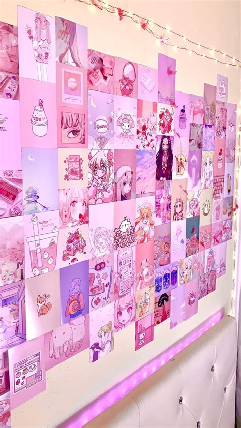 Kawaiianime Aesthetic Room Decor Photo Wall Collage Kawaii Etsy