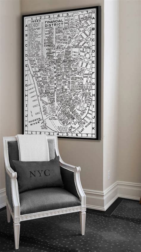 New York City Map : Financial District Map Archival New | Etsy