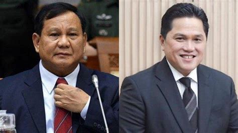 Sinyal Duet Prabowo Erick Thohir Makin Kuat Setelah Pan Dan Golkar