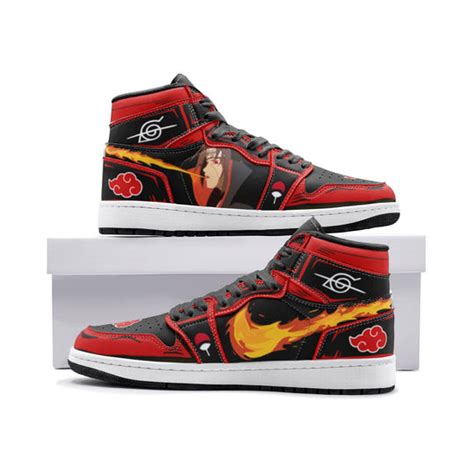 Itachi Uchiha Fireball Akatsuki Air Jordan 1 High Shoes Sneakers