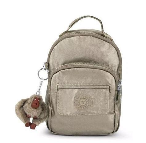 Kipling Alber In Convertible Mini Backpack Bag To Crossbody Pewter